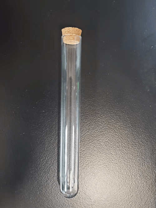 Glass Joint tube w/cork top - box