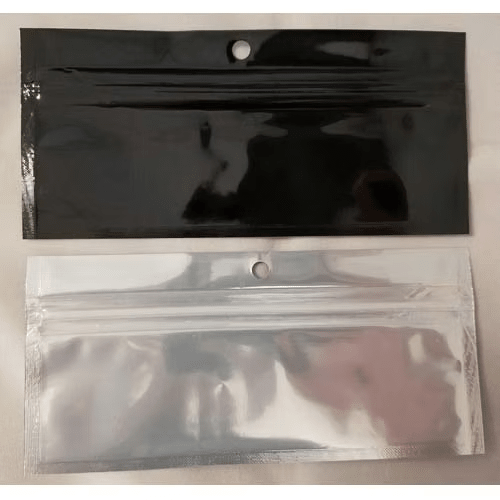 Pre-Roll Bags Black/Clear-1 Box